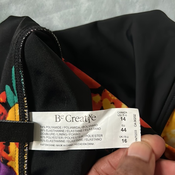 BE CREATIVE SWIMWEAR SWIMSUIT BOTTOM SIZE 14 NWOT - Picture 4 of 4